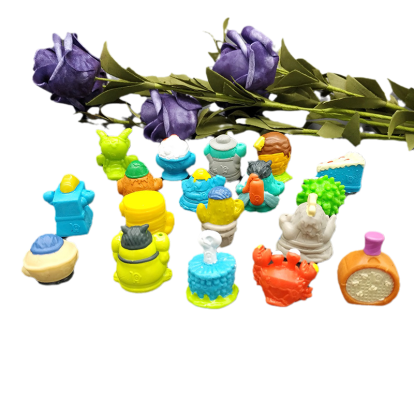 The Grossery. Gang Toys Soft Figure 10Pcs Multi-Colored describe picture