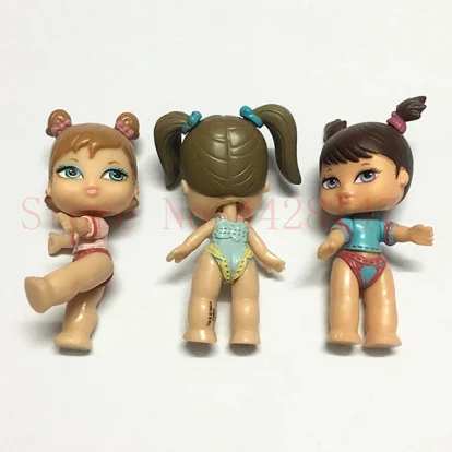 Bratz Babyz Joint Doll Yasmin Original Small Doll Girls Toys 6.5cm 3 PCS describe image