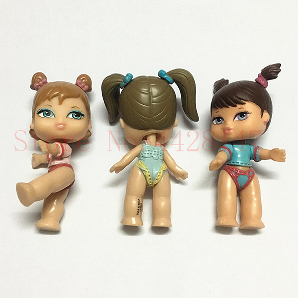 Bratz Babyz Joint Doll Yasmin Original Small Doll Girls Toys 6.5cm 3 PCS describe image