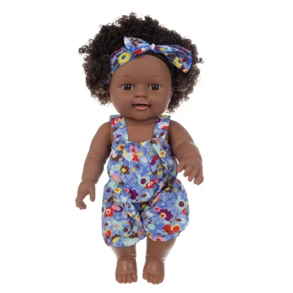 12 inch reborn doll African black doll simulation comfort doll girl toy 12 inch reborn doll African black doll simulation comfort doll girl toy