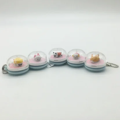 Sushi Keychain Car Pendant Backpack Keyring Bag Key Ring Girls Toy 5 Pc/Set describe image
