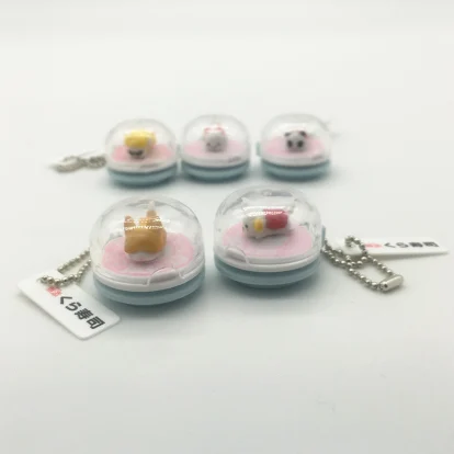 Sushi Keychain Car Pendant Backpack Keyring Bag Key Ring Girls Toy 5 Pc/Set describe image
